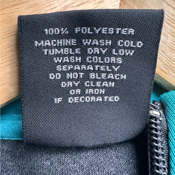 Women's Teal and Black Quarter-Zip Sweatshirt - Picture 8 of 12